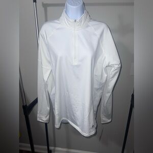 Adidas White Pullover Jacket